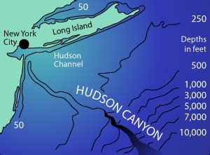Hudson Canyon Map